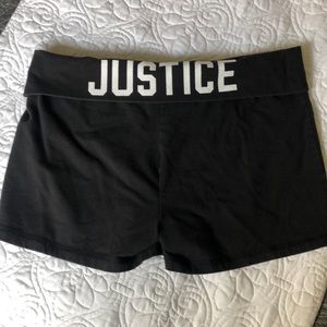 Justice Black Shorts